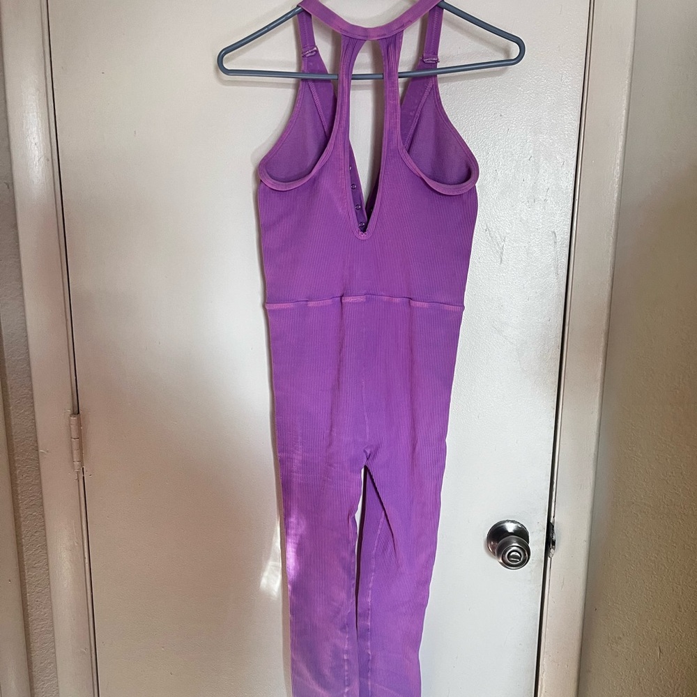 FREE PEOPLE NWOT Happiness Runs Henley Jumpsuit M/L - Picture 5 of 5